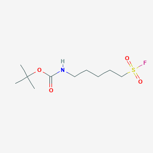 molecular formula C10H20FNO4S B12956712 tert-Butyl (5-(fluorosulfonyl)pentyl)carbamate 