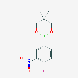 2-(4-Fluoro-3-nitrophenyl)-5,5-dimethyl-1,3,2-dioxaborinane