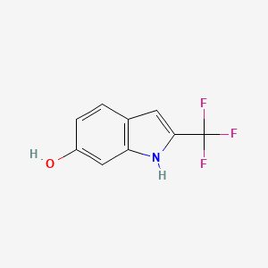 molecular formula C9H6F3NO B12956737 2-(Trifluoromethyl)-1H-indol-6-ol 