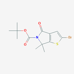 tert-Butyl 2-bromo-6,6-dimethyl-4-oxo-4,6-dihydro-5H-thieno[2,3-c]pyrrole-5-carboxylate