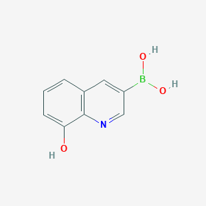 molecular formula C9H8BNO3 B12956761 (8-Hydroxyquinolin-3-yl)boronic acid 