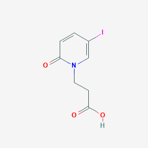 molecular formula C8H8INO3 B12956781 3-(5-Iodo-2-oxopyridin-1(2H)-yl)propanoic acid 