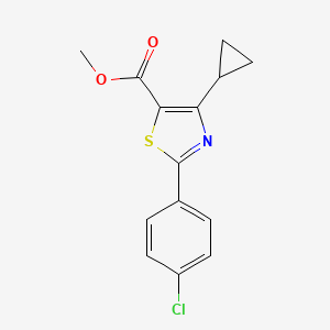 Methyl 2-(4-chlorophenyl)-4-cyclopropylthiazole-5-carboxylate