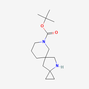 molecular formula C15H26N2O2 B12956840 tert-Butyl 7,12-diazadispiro[2.1.5.2]dodecane-7-carboxylat 