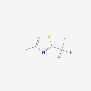 molecular formula C5H4F3NS B12956853 4-Methyl-2-(trifluoromethyl)thiazole 