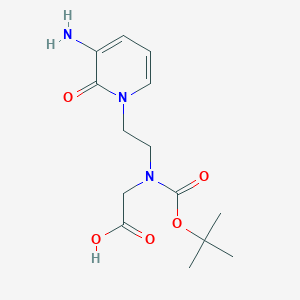 N-(2-(3-Amino-2-oxopyridin-1(2H)-yl)ethyl)-N-(tert-butoxycarbonyl)glycine