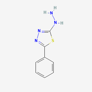 molecular formula C8H8N4S B1295689 2-肼基-5-苯基-1,3,4-噻二唑 CAS No. 13229-03-3