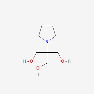 molecular formula C8H17NO3 B12956937 2-(Hydroxymethyl)-2-(pyrrolidin-1-yl)propane-1,3-diol 