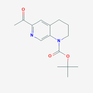 tert-Butyl 6-acetyl-3,4-dihydro-1,7-naphthyridine-1(2H)-carboxylate