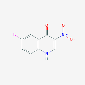 molecular formula C9H5IN2O3 B12956969 6-Iodo-3-nitroquinolin-4-ol 