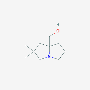 molecular formula C10H19NO B12956984 (2,2-Dimethyltetrahydro-1H-pyrrolizin-7a(5H)-yl)methanol 