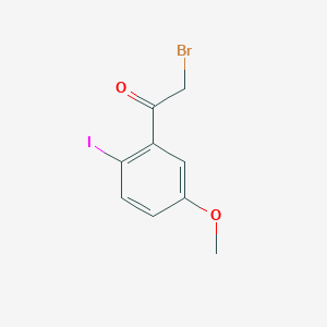 molecular formula C9H8BrIO2 B12957002 2-Bromo-1-(2-iodo-5-methoxyphenyl)ethan-1-one 