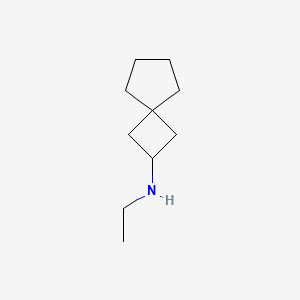 molecular formula C10H19N B12957008 N-ethylspiro[3.4]octan-2-amine 