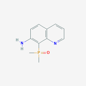 molecular formula C11H13N2OP B12957037 (7-Aminoquinolin-8-yl)dimethylphosphine oxide 