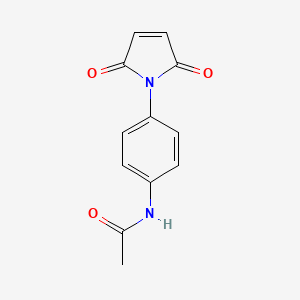 molecular formula C12H10N2O3 B1295707 N-[4-(2,5-dioxo-2,5-dihydro-1H-pyrrol-1-yl)phenyl]acetamide CAS No. 5702-75-0