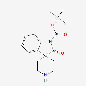 molecular formula C17H22N2O3 B12957072 Tert-butyl 2-oxospiro[indoline-3,4'-piperidine]-1-carboxylate 