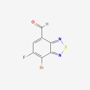 molecular formula C7H2BrFN2OS B12957085 Btf-cho-BR 