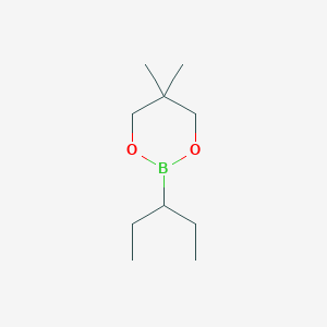 molecular formula C10H21BO2 B12957095 5,5-Dimethyl-2-(pentan-3-yl)-1,3,2-dioxaborinane 