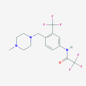 2,2,2-Trifluoro-N-(4-((4-methylpiperazin-1-yl)methyl)-3-(trifluoromethyl)phenyl)acetamide