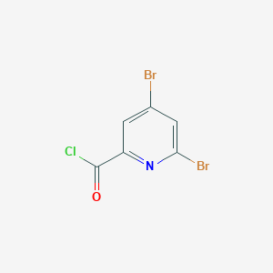 molecular formula C6H2Br2ClNO B12957108 4,6-Dibromopicolinoyl chloride 