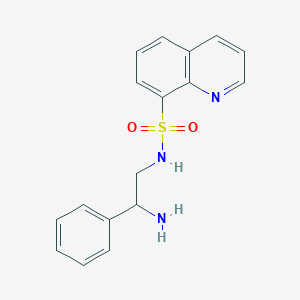 molecular formula C17H17N3O2S B12957120 N-(2-Amino-2-phenylethyl)quinoline-8-sulfonamide 