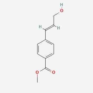 molecular formula C11H12O3 B12957128 Benzoic acid, 4-(3-hydroxy-1-propen-1-yl)-, methyl ester CAS No. 117390-08-6