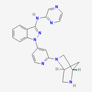 1-(2-((1S,4S)-2,5-Diazabicyclo[2.2.1]heptan-2-yl)pyridin-4-yl)-N-(pyrazin-2-yl)-1H-indazol-3-amine