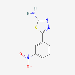 molecular formula C8H6N4O2S B1295716 5-(3-硝基苯基)-1,3,4-噻二唑-2-胺 CAS No. 833-47-6