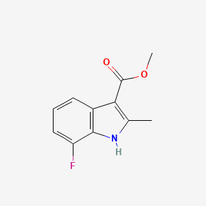 molecular formula C11H10FNO2 B12957173 methyl 7-fluoro-2-methyl-1H-indole-3-carboxylate 