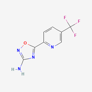 5-[5-(Trifluoromethyl)pyridin-2-yl]-1,2,4-oxadiazol-3-amine