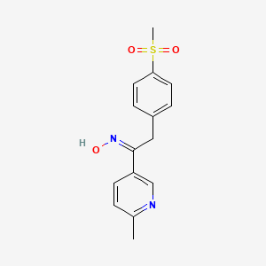 1-(6-Methyl-3-pyridinyl)-2-[4-(methylsulfonyl)phenyl]-ethanone Oxime