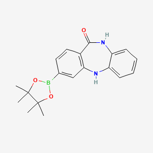 3-(4,4,5,5-Tetramethyl-1,3,2-dioxaborolan-2-yl)-5H-dibenzo[b,e][1,4]diazepin-11(10H)-one