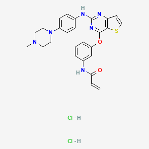 molecular formula C26H28Cl2N6O2S B12957195 Olmutinib hydrochloride CAS No. 1842366-97-5