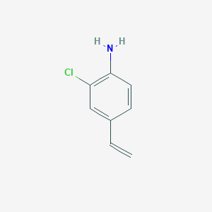 molecular formula C8H8ClN B12957238 2-Chloro-4-vinylaniline 