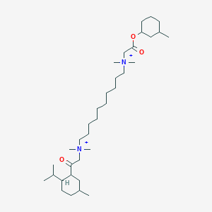 N,N,N',N'-tetramethyl-N-{2-[(3-methylcyclohexyl)oxy]-2-oxoethyl}-N'-{2-[5-methyl-2-(propan-2-yl)cyclohexyl]-2-oxoethyl}decane-1,10-diaminium