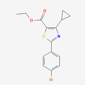 Ethyl 2-(4-bromophenyl)-4-cyclopropylthiazole-5-carboxylate