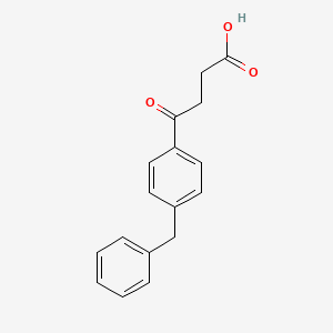 molecular formula C17H16O3 B1295729 4-(4-苄基苯基)-4-氧代丁酸 CAS No. 63471-85-2