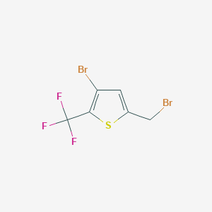 3-Bromo-5-(bromomethyl)-2-(trifluoromethyl)thiophene