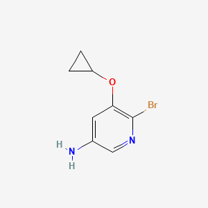 6-Bromo-5-cyclopropoxypyridin-3-amine