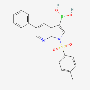 Boronic acid, B-[1-[(4-methylphenyl)sulfonyl]-5-phenyl-1H-pyrrolo[2,3-b]pyridin-3-yl]-