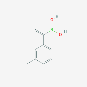 molecular formula C9H11BO2 B12957350 (1-(m-Tolyl)vinyl)boronic acid 