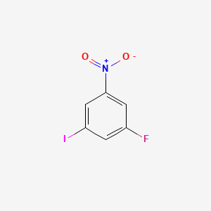 molecular formula C6H3FINO2 B1295736 1-氟-3-碘-5-硝基苯 CAS No. 3819-88-3