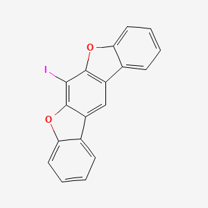 molecular formula C18H9IO2 B12957364 12-iodo-10,14-dioxapentacyclo[11.7.0.03,11.04,9.015,20]icosa-1(13),2,4,6,8,11,15,17,19-nonaene 