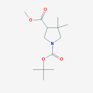 1-tert-Butyl 3-methyl 4,4-dimethylpyrrolidine-1,3-dicarboxylate