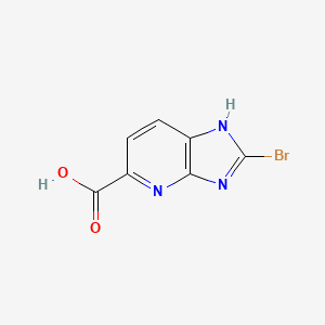 molecular formula C7H4BrN3O2 B12957433 2-Bromo-3H-imidazo[4,5-b]pyridine-5-carboxylic acid 