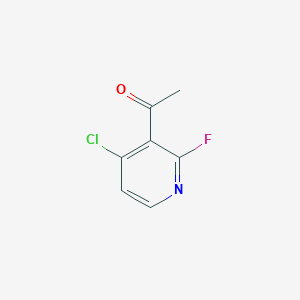 molecular formula C7H5ClFNO B12957438 1-(4-Chloro-2-fluoropyridin-3-YL)ethanone 