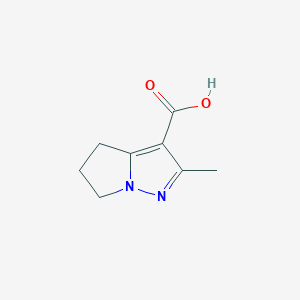 molecular formula C8H10N2O2 B12957462 2-Methyl-5,6-dihydro-4H-pyrrolo[1,2-b]pyrazole-3-carboxylic acid 