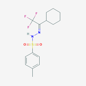 molecular formula C15H19F3N2O2S B12957471 N'-(1-Cyclohexyl-2,2,2-trifluoroethylidene)-4-methylbenzenesulfonohydrazide 