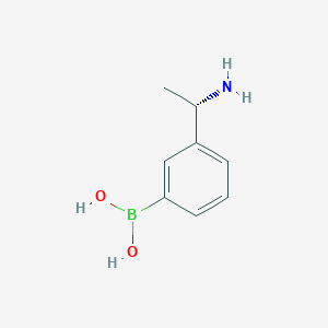 molecular formula C8H12BNO2 B12957472 (S)-(3-(1-Aminoethyl)phenyl)boronic acid 