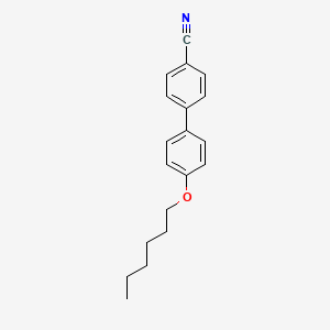 molecular formula C19H21NO B1295749 [1,1'-联苯]-4-腈，4'-(己氧基)- CAS No. 41424-11-7